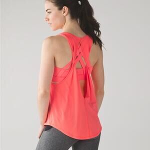 Lululemon Ready & Go Tank Built In Bra Very Light Flare Size 4